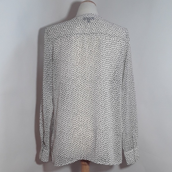 The Limited white blouse with black polka dots - Picture 4 of 5